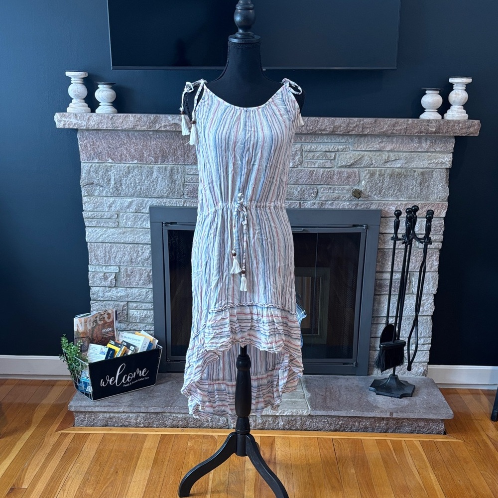 Blue Island Multicolor Striped Dress